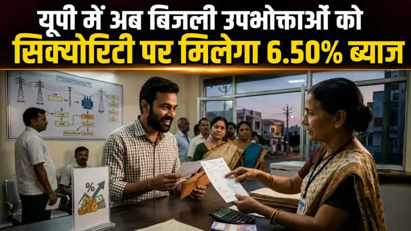 यूपी बिजली उपभोक्ताओं को सिक्योरिटी पर 6.50% ब्याज, 300 करोड़ का फायदा